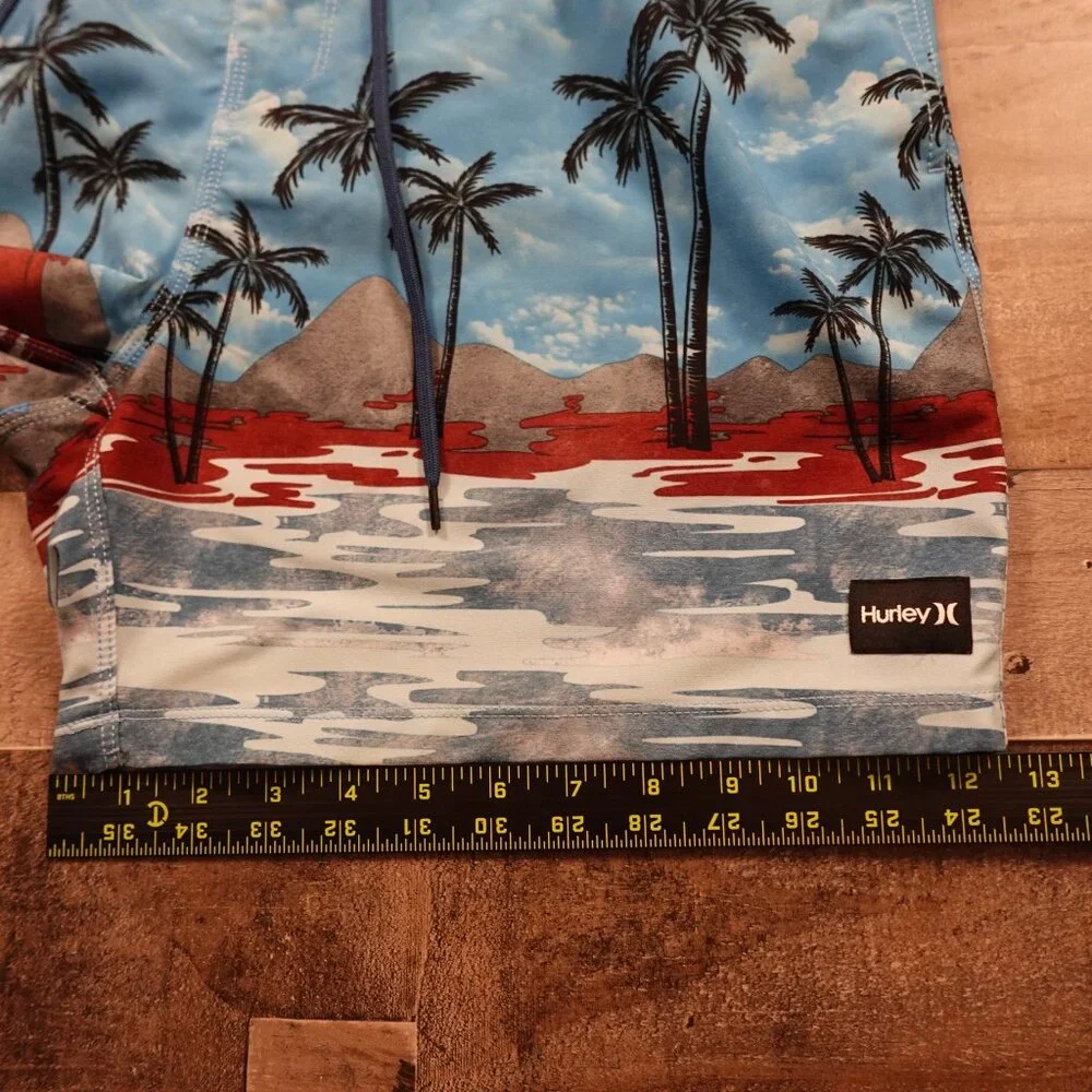 Hurley‎ XL Swim Trunks – Men's XL Tropical Island Print Board Shorts